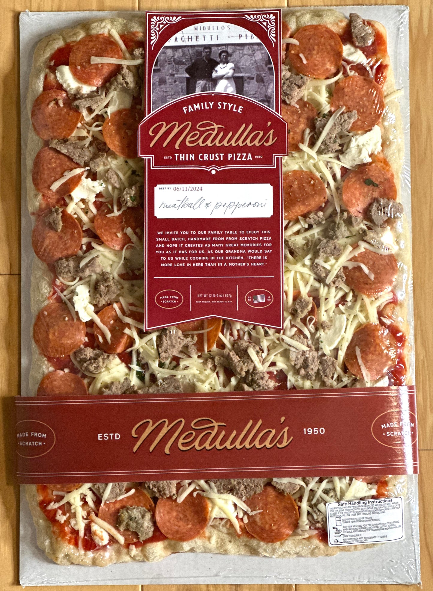 Pepperoni & Meatball Pizza - Frozen